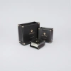 Black gift box set with large, medium handbag, square small gift box, golden heart-shaped lock Be liked Specification image